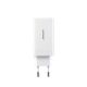 6. Joyroom JR-TG10 65W GaN 2x USB-C + USB-A Wandladegerät mit 100W USB-C - USB-C 1,2m Kabel - weiß