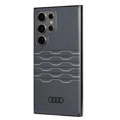 3. Audi IML Geometrisches Muster Case S24 Ultra S928 schwarz/schwarz Hardcase AU-IMLS24U-A6/D3-BK