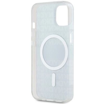 7. DKNY IML Mono & Stripe MagSafe Hülle für iPhone 15 Plus / 14 Plus – Schwarz