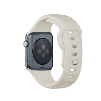 12. 3mk Silikon- Watch für Apple Watch 42/44/45/49 mm – Beige