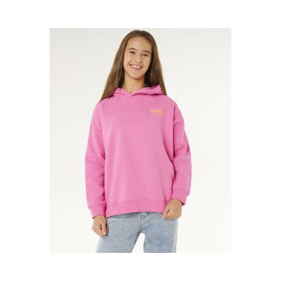 6. RIP CURL Surf Puff Hood-Girl pinkes Sweatshirt