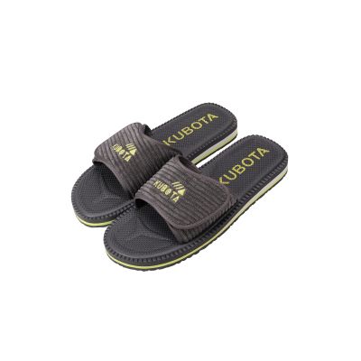 13. Kubota Flip-Flops aus Cord mit Klettverschluss, Graphit KUBKRZ-AW23-02-28