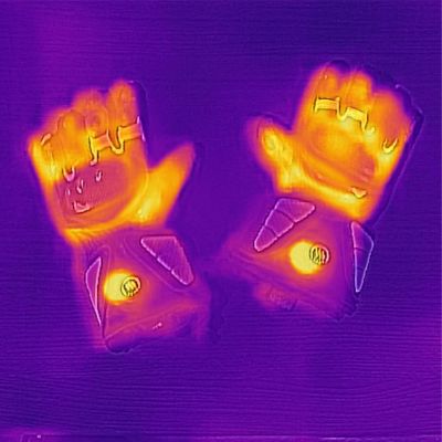 11. GLOVII Beheizbare Motorradhandschuhe, batteriebetrieben oder mit Akku, Größe L, Batterien, Ladegerät und Kabel im Lieferumfang, GDBL