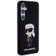 4. Karl Lagerfeld Silikon Ikonik Hülle für Samsung Galaxy S24 – schwarz