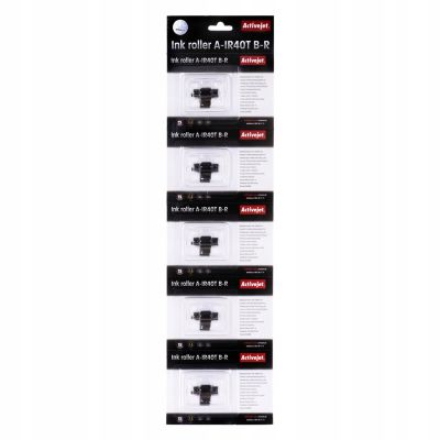 Activejet A-IR40T Tintenwalzen-Set (Epson IR40T Ersatz; Supreme; schwarz, rot, 5 Stück)