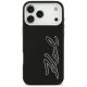 3. Karl Lagerfeld FW Grained Signature Logo Case für iPhone 17 Pro Max - Schwarz