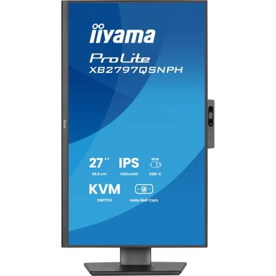 5. iiyama ProLite XB2797QSNPH-B1 27-Zoll-IPS-LCD-Monitor (4 ms, 2560 x 1440 Pixel, 350 cd/m², HDMI/DP/USB 2) Schwarz