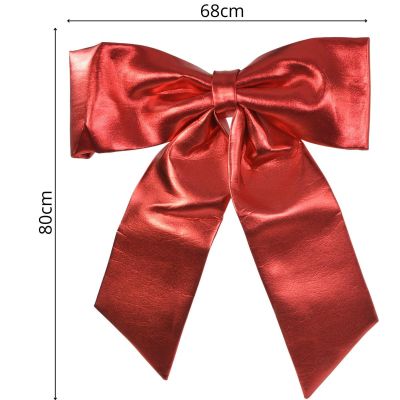 9. JUMBO DEKORATIVE SCHLEIFE 68x80CM ROT