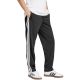4. adidas Herren-Trikothose mit 3 Streifen, normaler Passform und offenem Saum, Schwarz, JI8802