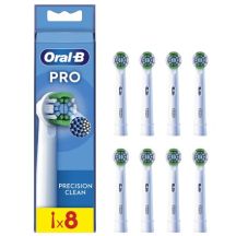 Oral-B Precision Clean EB20RX-8 Zahnbürstenköpfe für Erwachsene, 8 Stück, Weiß