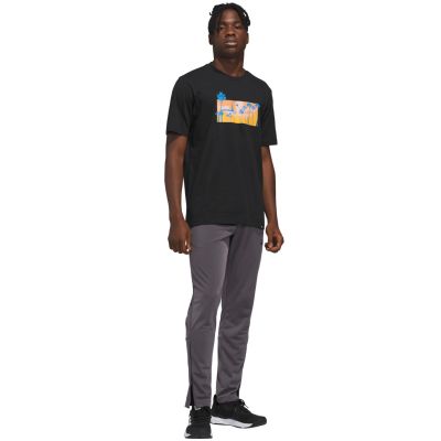 6. adidas Herren-T-Shirt „Summer Sunset Graphic“, schwarz, KC9243