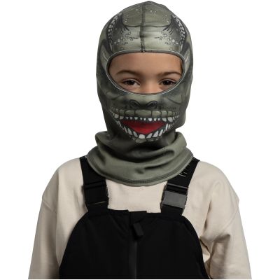 4. Kinder-Balaclava Buff Polar Balaclava – Dinochi Beetle Green, Größe: M