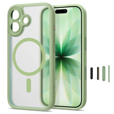 2. Tech-Protect MagPeak MagSafe CC Hülle für iPhone 17 – mattgrün