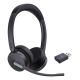 Yealink WH64 Hybrid Dual Teams Headset Kabelloses Headset mit Kopfbügel, Büro/Callcenter, Micro-USB, Bluetooth, Schwarz