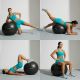 2. Meteor Fitnessball 65 cm Schwarz
