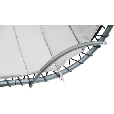 13. Schaukelstuhl mit Sonnenschirm, Lissabongrau