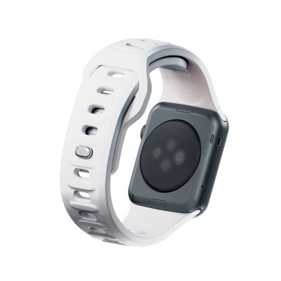 6. 3mk Silikon- Watch für Apple Watch 42 / 44 / 45 / 49 mm – Weiß
