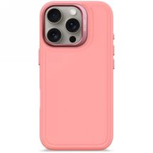 Decoded Antimicrobial Silicone Stacks Backcover Case mit MagSafe für iPhone 16 Pro – Pink