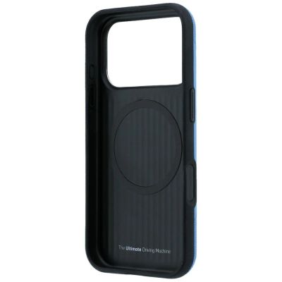 7. BMW M Tire Track Metal Logo MagSafe Hülle für iPhone 18 Pro Max / 17 Pro Max - Blau