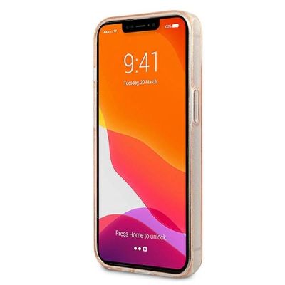 5. Karl Lagerfeld Glitzer Karl's & Choupette Head Case für iPhone 13 mini - Gold