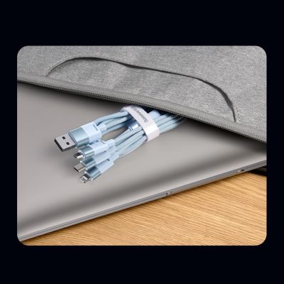 16. 3in1 USB - Micro-USB / Lightning / USB C 3,5A 1,2m Kabel Baseus StarSpeed - schwarz