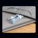 16. 3in1 USB - Micro-USB / Lightning / USB C 3,5A 1,2m Kabel Baseus StarSpeed - schwarz