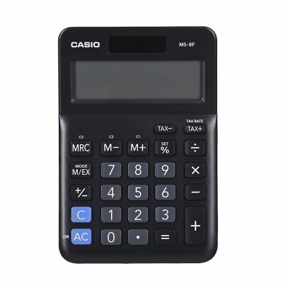 2. Casio MS-8F Bürorechner, 8-stellig, 103 x 147 x 28,8 mm, schwarz