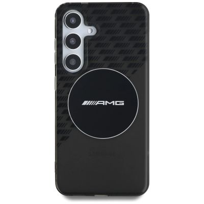 3. AMG Transparent Rhombs MagSafe Case für Samsung Galaxy S25 - Schwarz