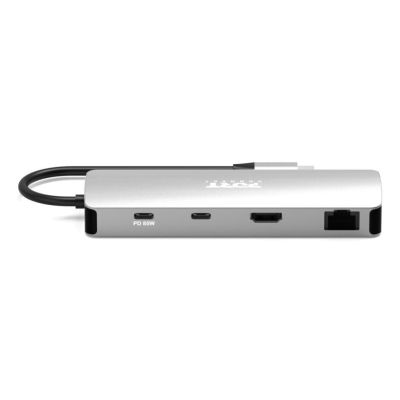 3. Port Designs 900164 Dockingstation, kabelgebunden, USB 3.2 Gen 1 (3.1 Gen 1), Typ-C, Edelstahl
