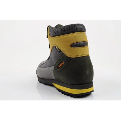 5. Aku Slope GTX Herren-Lederstiefeletten, Grau/Gelb