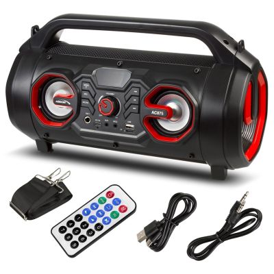 3. Audiocore tragbarer Lautsprecher Bazooka, Bluetooth 5.0, FM-Radio, Micro-SD-Kartensteckplatz, SDIPX4, 2000 mAh, AC875