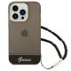 2. Guess Translucent Pearl Strap Case für iPhone 14 Pro - Schwarz