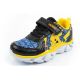 3. Leomil Kinder-Sportschuhe Pokémon-Sneaker, leicht, mit Klettverschluss und LED-Beleuchtung, schwarz-gelb