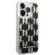 4. Karl Lagerfeld KLHCP14XLMNMK iPhone 14 Pro Max 6,7" Hardcase schwarz / schwarz Liquid Glitter Monogram