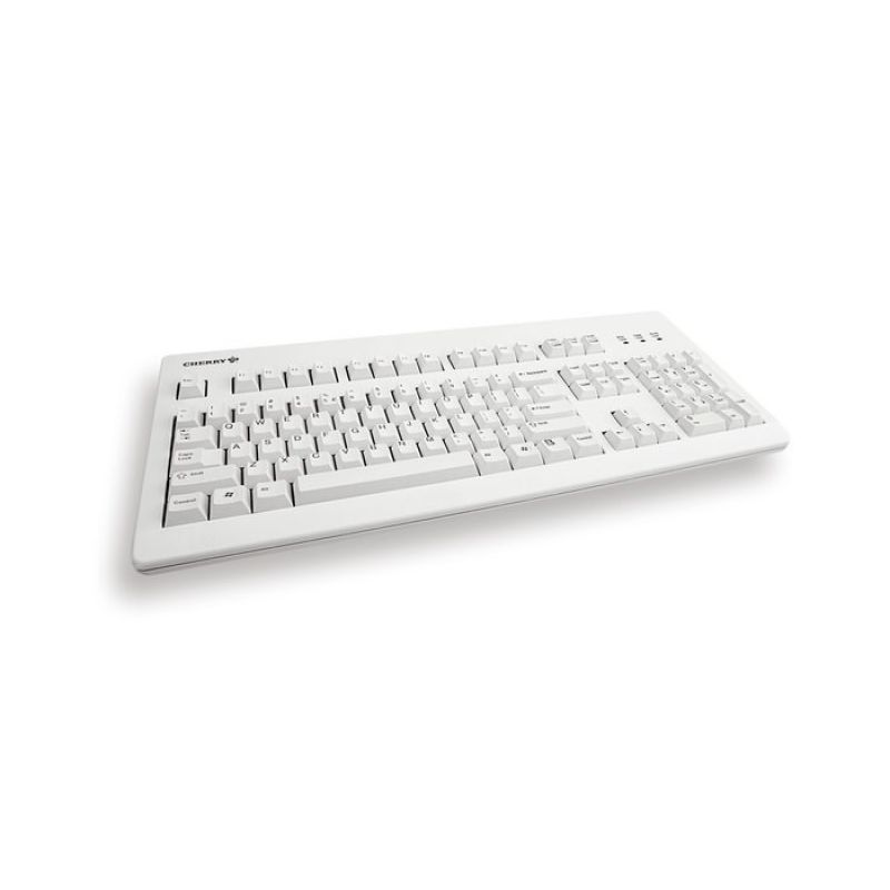 4. Tastatur CHERRY TAS G80-3000, kabelgebunden, DE-Layout, hellgrau, blaue Schalter