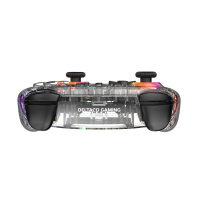 5. Deltaco Gaming GAM-198-T Transparenter Bluetooth/USB-Gamecontroller für Nintendo Switch, Nintendo Switch 2, Nintendo Switch OLED, Android und PC