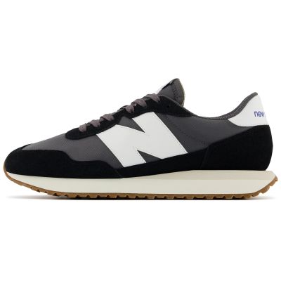 6. New Balance Herren Sneaker, Wildleder Lifestyle Sportschuhe, Schwarz (MS237GA)