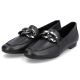 9. Bequeme Lederschuhe mit Kette Remonte W RKR645 schwarz
