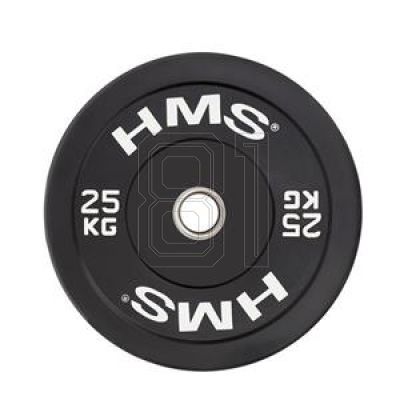 6. Olympiascheibe HMS BLACK BUMPER 25 kg BBR25 