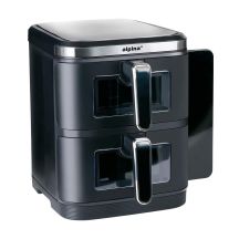 Heißluftfritteuse ALPINA 2 x 5,5 l, 2800 W, schwarz