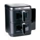 Heißluftfritteuse ALPINA 2 x 5,5 l, 2800 W, schwarz