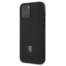 Ferrari FEOGOHCP12LBK iPhone 12 Pro Max 6.7" schwarz/schwarz Hardcase Off Track Perforated