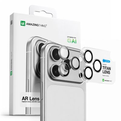 5. AmazingThing Saphir-Kameraglas für iPhone 17 Pro / Pro Max – mit silbernem Rahmen