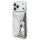 2. Guess Liq Hülle. Glitzeranhänger für iPhone 17 Pro Max – Silber