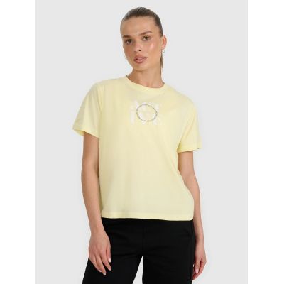 Damen-T-Shirt mit Aufdruck 4F 4FRAW25TTSHF3229-73S