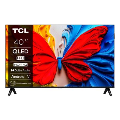 10. TCL 40V5C QLED 40" Full HD Android TV Dolby Digital Plus DVB-T2 Schwarz