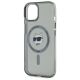 6. Karl Lagerfeld KLHMP15SHLSCHK iPhone 15 6,1" schwarz/schwarzes Hardcase IML Metal Choupette Head MagSafe