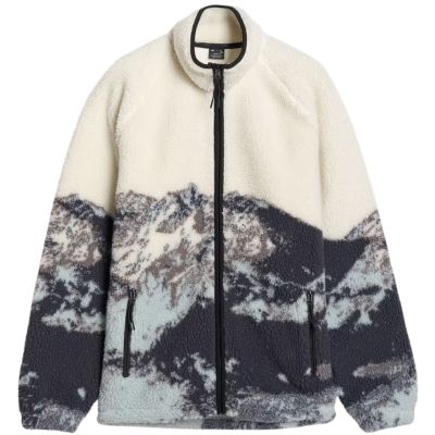 3. Fleece-Sweatshirt 4F U351 mehrfarbig allover 4FWAW25TFLEU351 90A