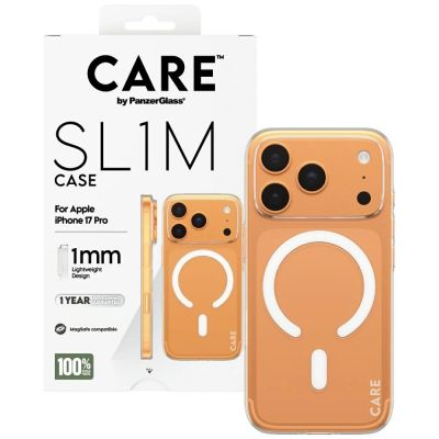 4. CARE by PanzerGlass SL1M MagSafe Hülle für iPhone 17 Pro – Transparent