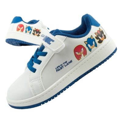 Leomil Kinder-Sportschuhe Sonic, leichte Sneaker mit Klettverschluss, weiß